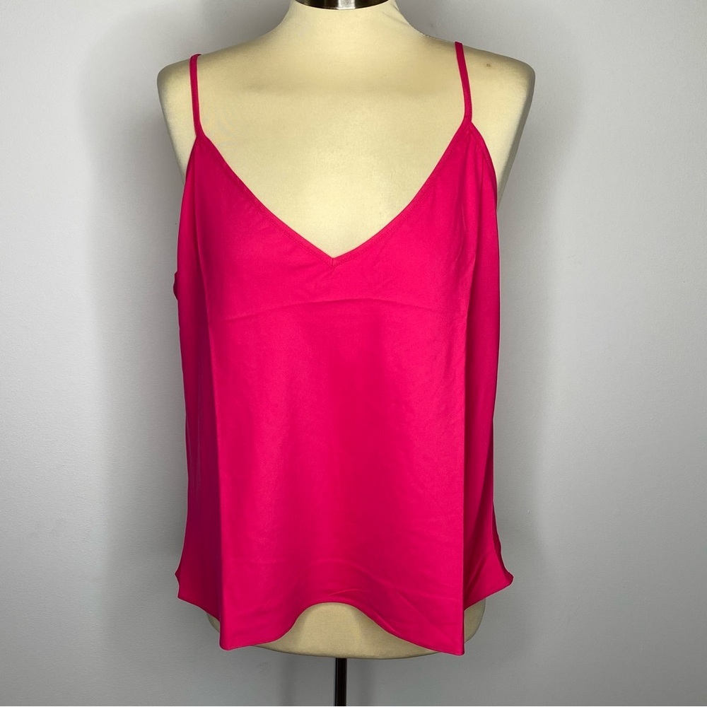 Boston Proper Pink Lace Inset Button Up Blouse - Picture 12 of 15
